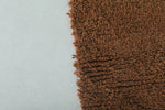 Moroccan Beni Ourain Rug - Handwoven 2 x 3 Feet | Luxurious Brown Wool