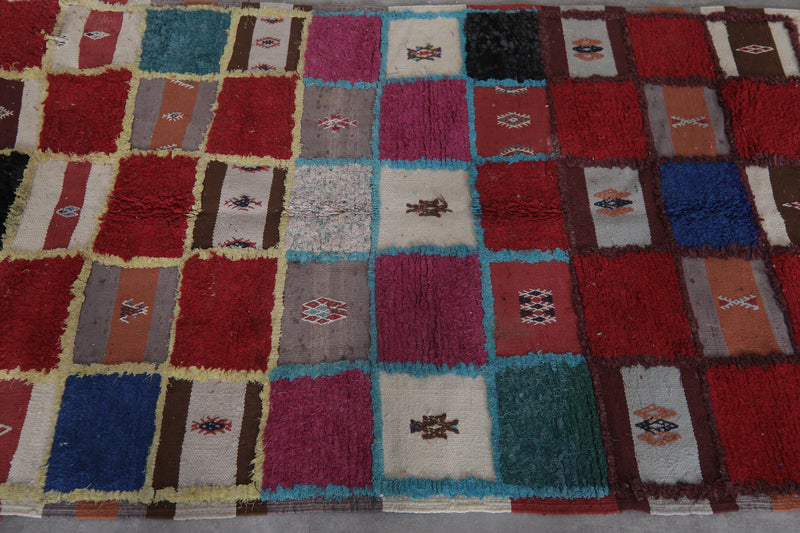 Colorful Berber Rug – 3.4 x 5.9 ft | Vibrant Patchwork Design