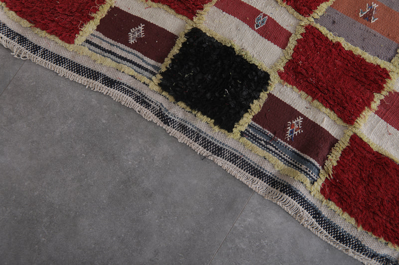 Colorful Berber Rug – 3.4 x 5.9 ft | Vibrant Patchwork Design