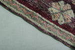 Moroccan Purple Rug with Floral Motifs - 5.7 x 11.2 Feet