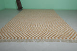 Hand-Knotted Moroccan Rug - Checkerboard Design | 9 x 13.5 ft