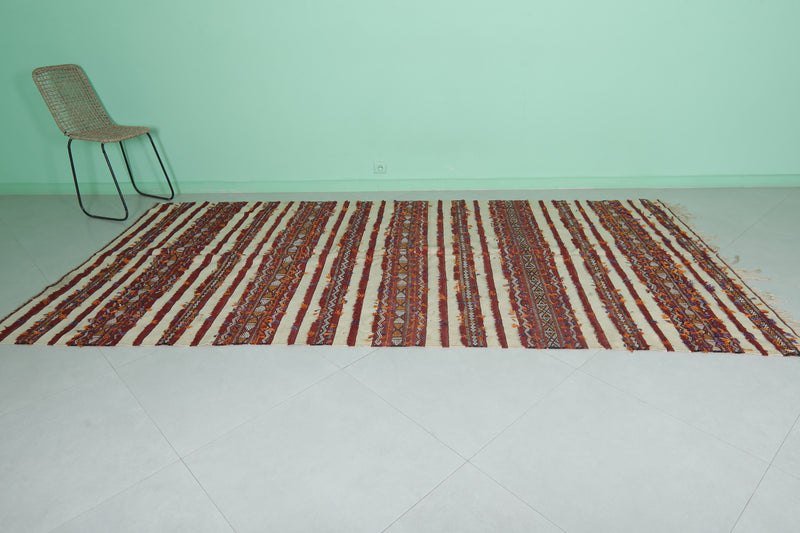 Handira Berber Kilim Rug 5.2 FT X 10.6 FT – Moroccan Heritage