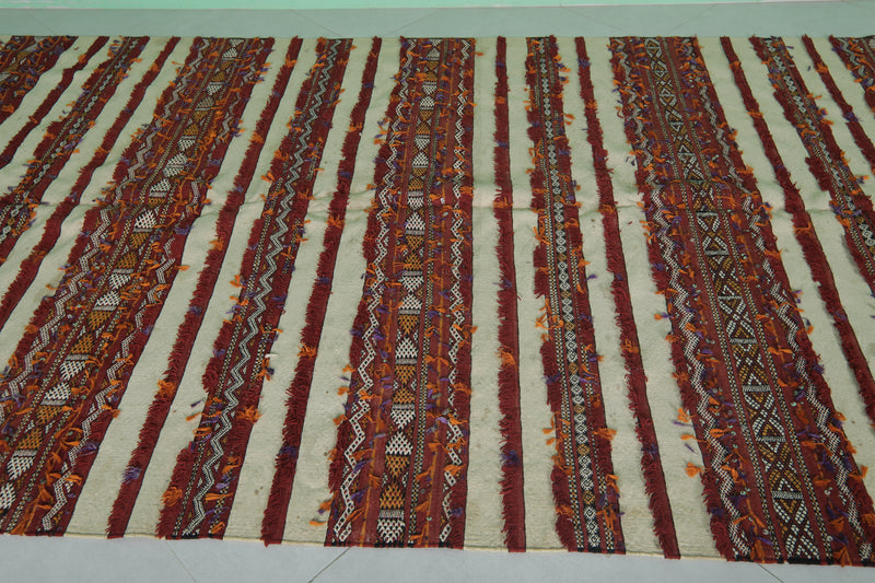 Handira Berber Kilim Rug 5.2 FT X 10.6 FT – Moroccan Heritage