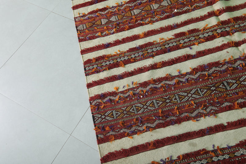 Handira Berber Kilim Rug 5.2 FT X 10.6 FT – Moroccan Heritage