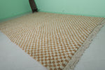 Hand-Knotted Moroccan Rug - Checkerboard Design | 9 x 13.5 ft