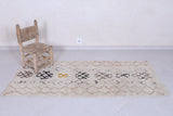 Moroccan berber rug 2.7 X 6.2 Feet - Boucherouite Rugs