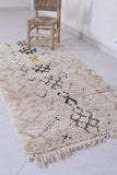 Moroccan berber rug 2.7 X 6.2 Feet - Boucherouite Rugs