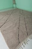 Moroccan Contemporary Rug - Handwoven 9.2 x 12 Feet | Geometric Wool Design