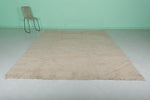 Beige Moroccan Rug - Handwoven Wool | 7.6 x 10 Feet