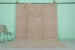 Beige Moroccan Rug - Handwoven Wool | 7.6 x 10 Feet