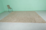 Beige Moroccan Rug - Handwoven Wool | 7.6 x 10 Feet