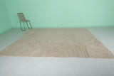 Beige Moroccan Rug - Handwoven Wool | 7.6 x 10 Feet