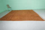 Handmade Moroccan Rug - Orange 8.2 FT × 10.5 | Wool Area Rug