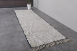 Moroccan Runner Rug - 3.3 x 10.7 ft | White with Black Border