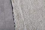 Moroccan Runner Rug - 3.3 x 10.7 ft | White with Black Border