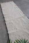 Moroccan Runner Rug - 3.3 x 10.7 ft | White with Black Border