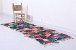 Multicolored Moroccan Berber Rug - 2.3 X 6.4 Feet