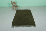 Moroccan Green Rug - Handwoven 3.3 x 5.4 Feet | Luxurious Wool Design