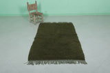 Moroccan Green Rug - Handwoven 3.3 x 5.4 Feet | Luxurious Wool Design