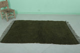 Moroccan Green Rug - Handwoven 3.3 x 5.4 Feet | Luxurious Wool Design