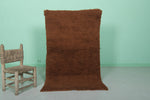 Brown Beni ourain rug 2.9 X 5 Feet