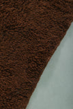 Brown Beni ourain rug 2.9 X 5 Feet