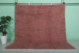 Pink Moroccan Rug - Handwoven 7.2 x 7.5 Feet | Soft Elegance