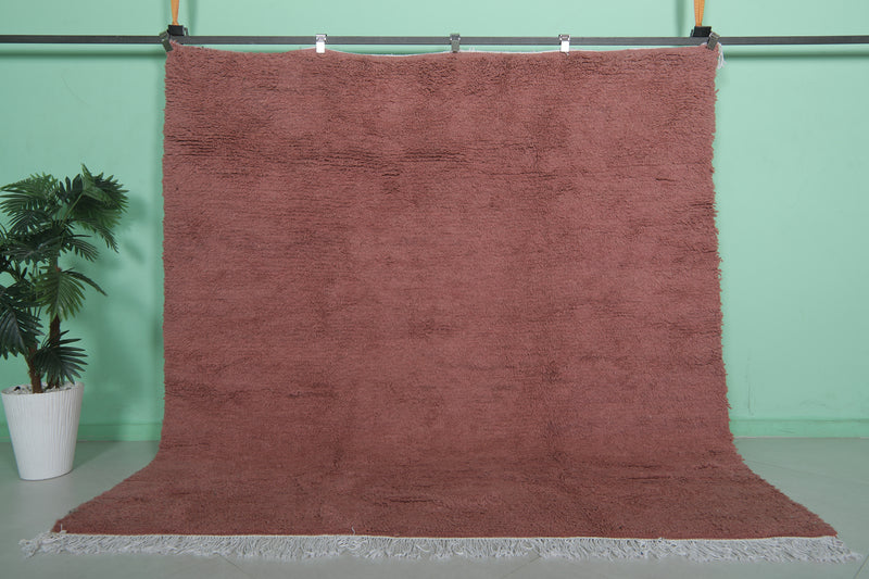 Pink Moroccan Rug - Handwoven 7.2 x 7.5 Feet | Soft Elegance