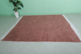 Pink Moroccan Rug - Handwoven 7.2 x 7.5 Feet | Soft Elegance