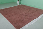 Pink Moroccan Rug - Handwoven 7.2 x 7.5 Feet | Soft Elegance