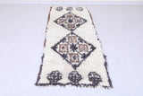 Moroccan berber rug 2.6 X 5.5 Feet - Boucherouite Rugs