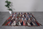 Colorful handmade moroccan berber rug 5.1 X 7.1 Feet