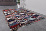 Colorful handmade moroccan berber rug 5.1 X 7.1 Feet