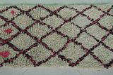 Trellis Moroccan Rug - 2 x 5.1 Feet | Handwoven Wool Accent Rug