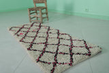 Trellis Moroccan Rug - 2 x 5.1 Feet | Handwoven Wool Accent Rug