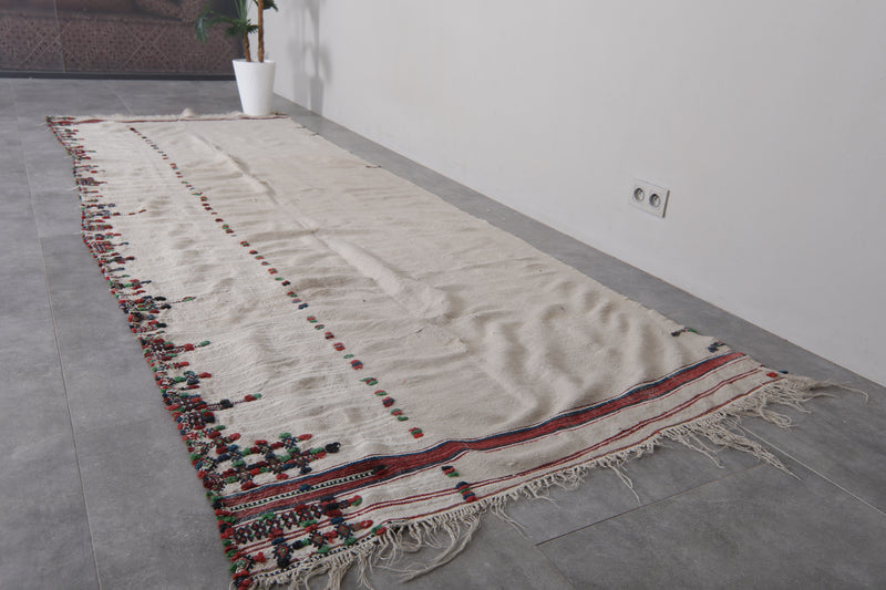 Handwoven Kilim Runner Rug – 4.3 FT X 12.4 FT