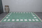 Custom striped Moroccan rug - Handmade Green Berber rug