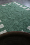 Custom striped Moroccan rug - Handmade Green Berber rug