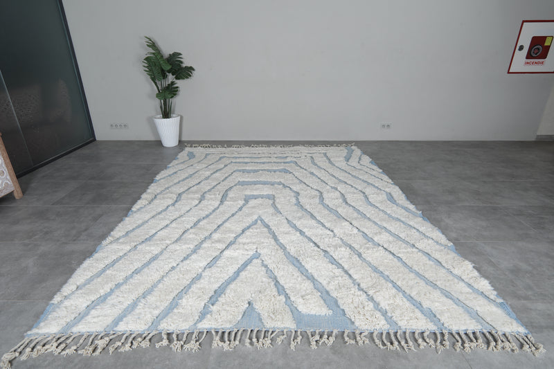 Hand-Knotted Moroccan rug - Custom rug - Wool rug