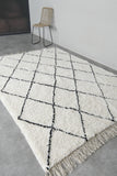 Handmade Beni ourain Moroccan rug - Custom rug - Wool rug