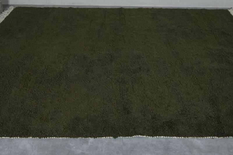 Beni Ourain green Moroccan rug - Custom Berber carpet - custom moroccan rugs