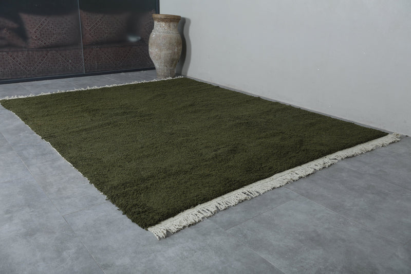 Beni Ourain green Moroccan rug - Custom Berber carpet - custom moroccan rugs