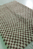 Handmade Brown Checkered Berber Rug 4.5 X 6.5 Feet – Moroccan Craftsmanship