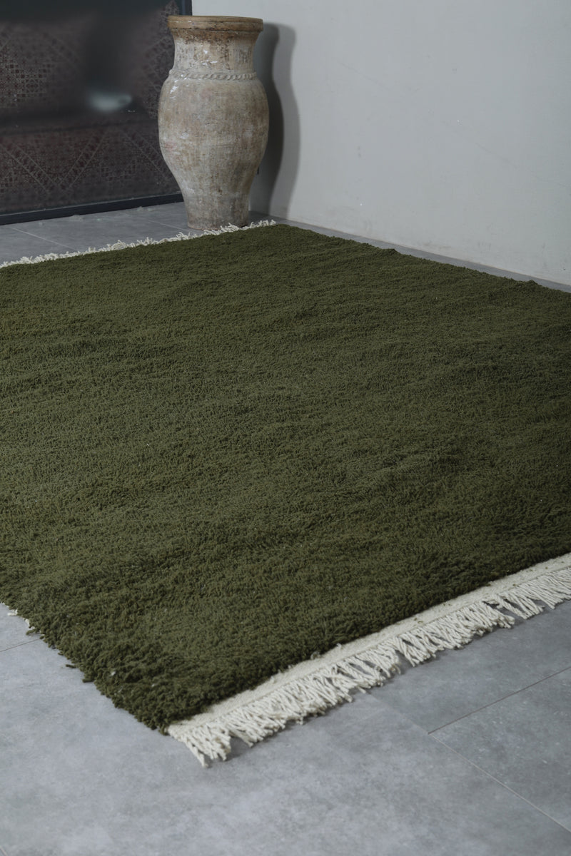 Beni Ourain green Moroccan rug - Custom Berber carpet - custom moroccan rugs