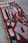 Handmade Moroccan hallway rug 2.4 X 10 Feet