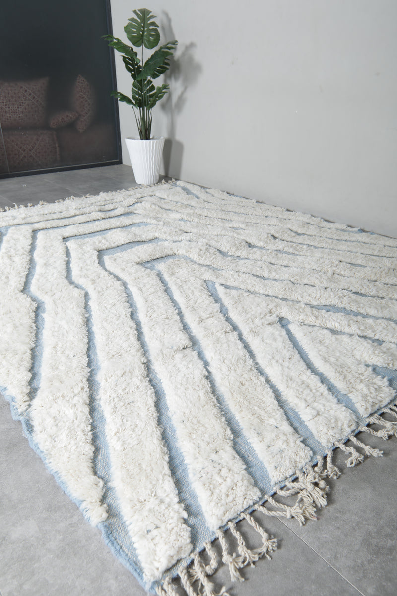 Hand-Knotted Moroccan rug - Custom rug - Wool rug