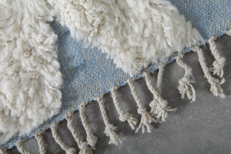 Hand-Knotted Moroccan rug - Custom rug - Wool rug