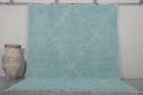 Blue sky Moroccan rug - Custom Beni ourain rug