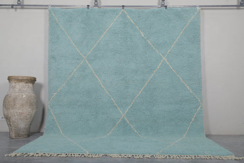 Blue sky Moroccan rug - Custom Beni ourain rug