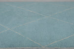 Blue sky Moroccan rug - Custom Beni ourain rug